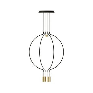 Axo Light Liaison M4 Żyrandol LED kolor czarny/złoty