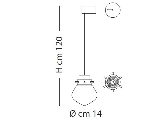 Light Hearth SP 7/295 przydymione szkło/brąz Oprawa Wisząca LED Sillux 