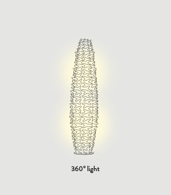 Slamp Cactus Gold Lampa podłogowa 180 cm