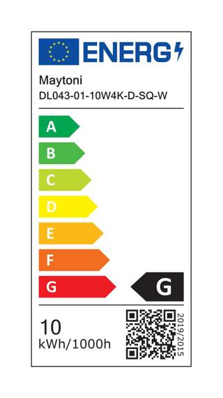 Spot sufitowy Alfa LED biały (DL043-01-10W4K-D-SQ-W) - Maytoni
